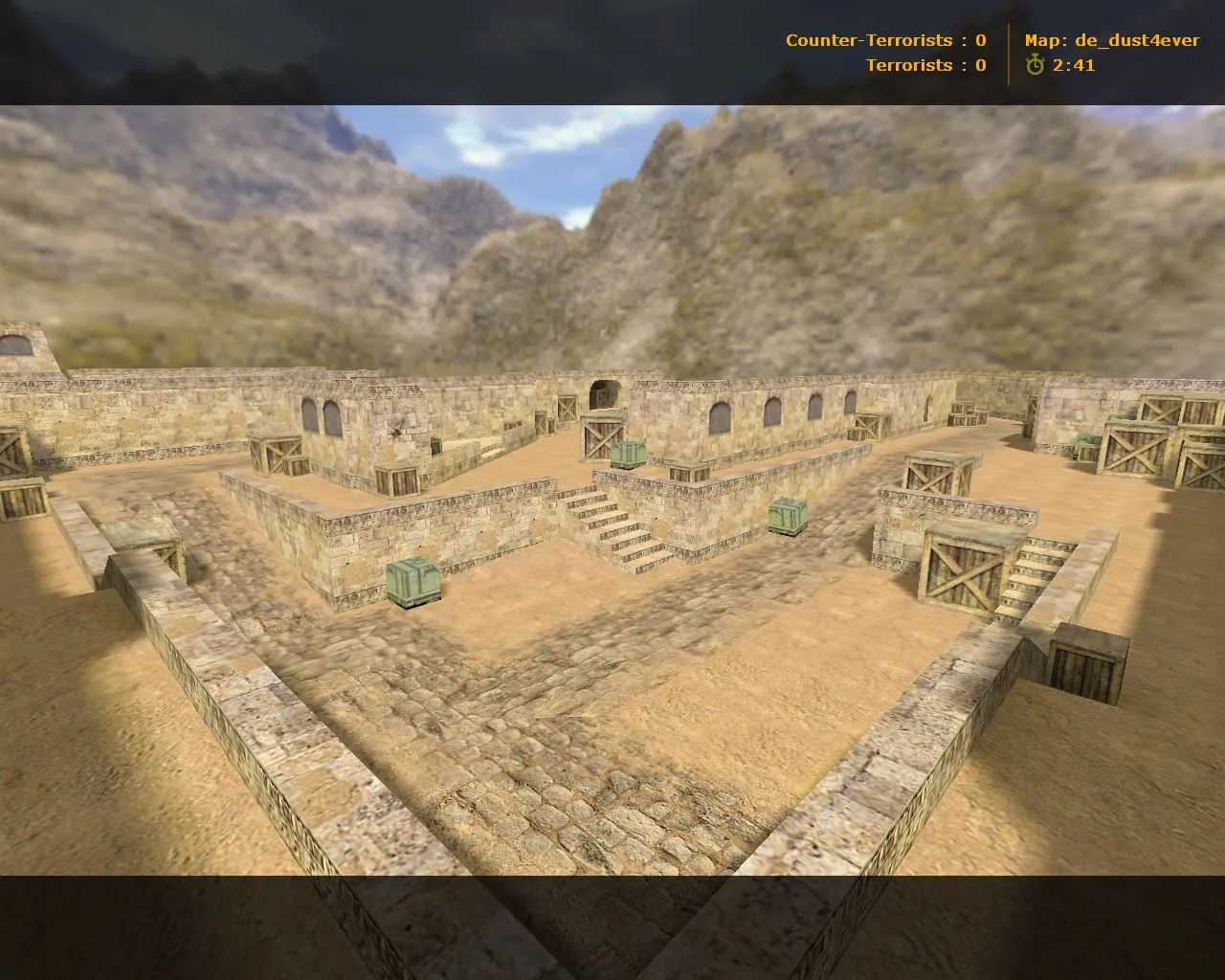 Скачать de_dust4ever — карта для CS 1.6: точки, маршруты, баланс сторон, .nav и оптимизация wpoly/epoly - Скриншот