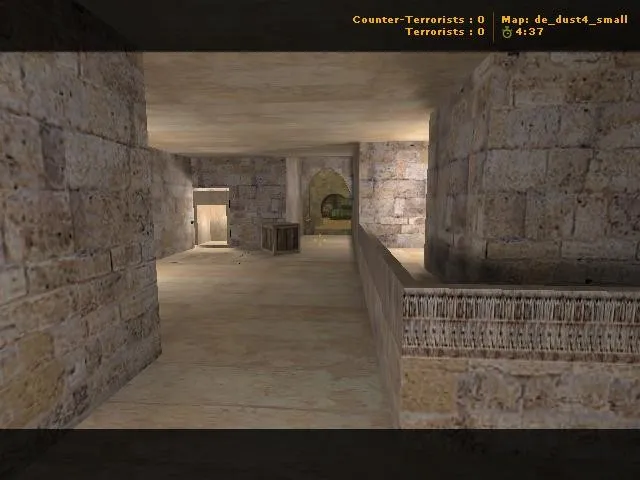Скачать de_dust4_small для CS 1.6: карта для быстрых раундов, баланс сторон, точки и оптимизация - Скриншот