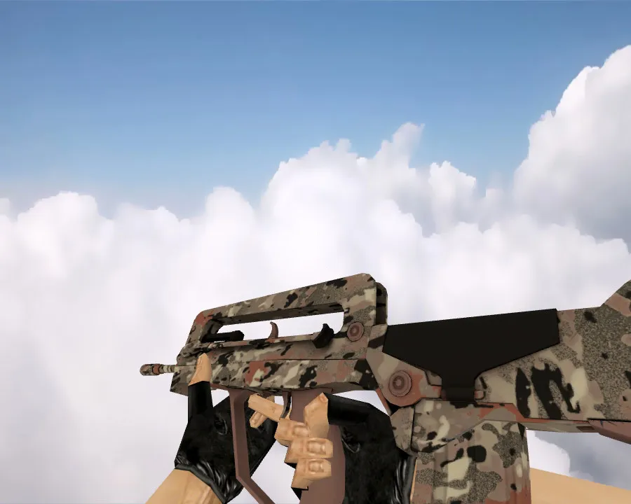 Скачать FAMAS | Калифорнийский камуфляж (CaliCamo) для CS 1.6 - Модели оружия - Скриншот
