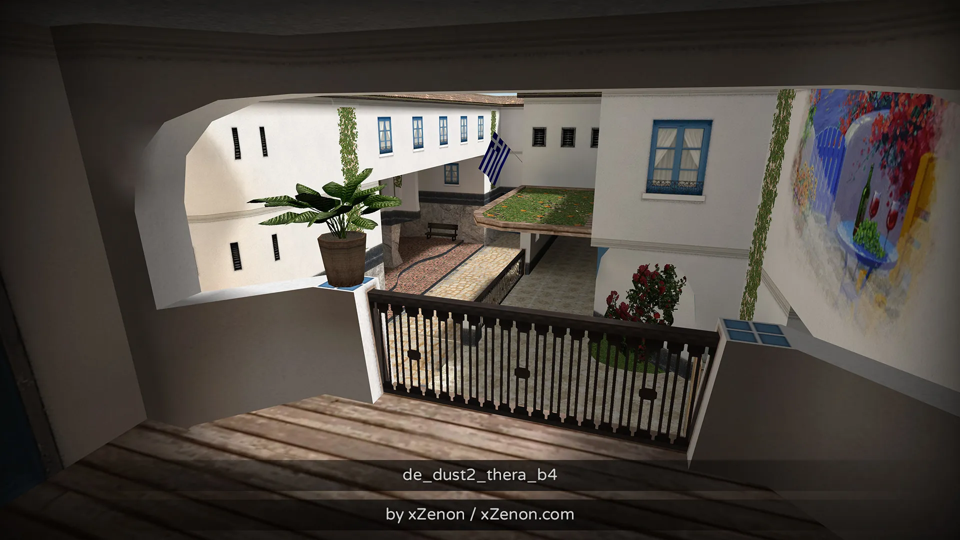 Карта de_dust2_thera_b3 для CS 1.6: тактика за CT и T, точки, маршруты, боты (.nav), оптимизация — скриншот 13