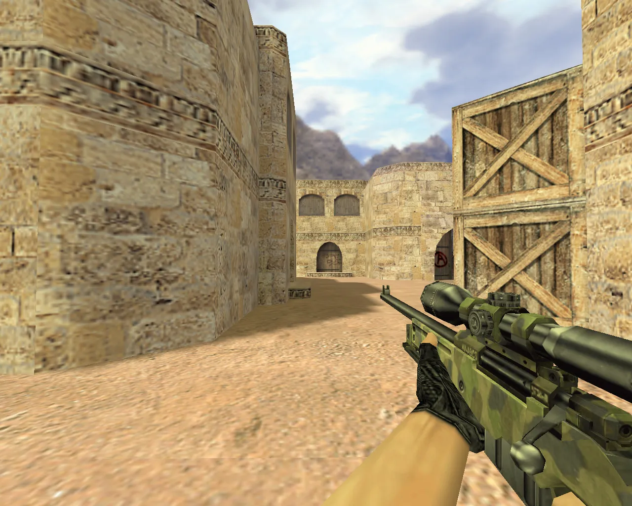 Скачать AWP Лесной камуфляж для CS 1.6 – Модель оружия - Скриншот