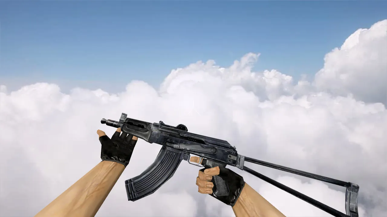 Скачать Модель AK-47 Stalker (v_ p_ w_) для CS 1.6: звуки, анимация осмотра, текстуры - Скриншот
