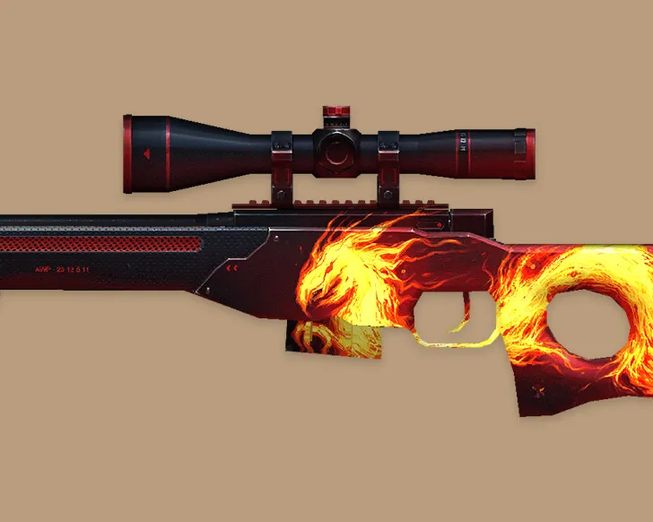 Скачать AWP «Дикое пламя» для CS 1.6 - Модели оружия - Скриншот