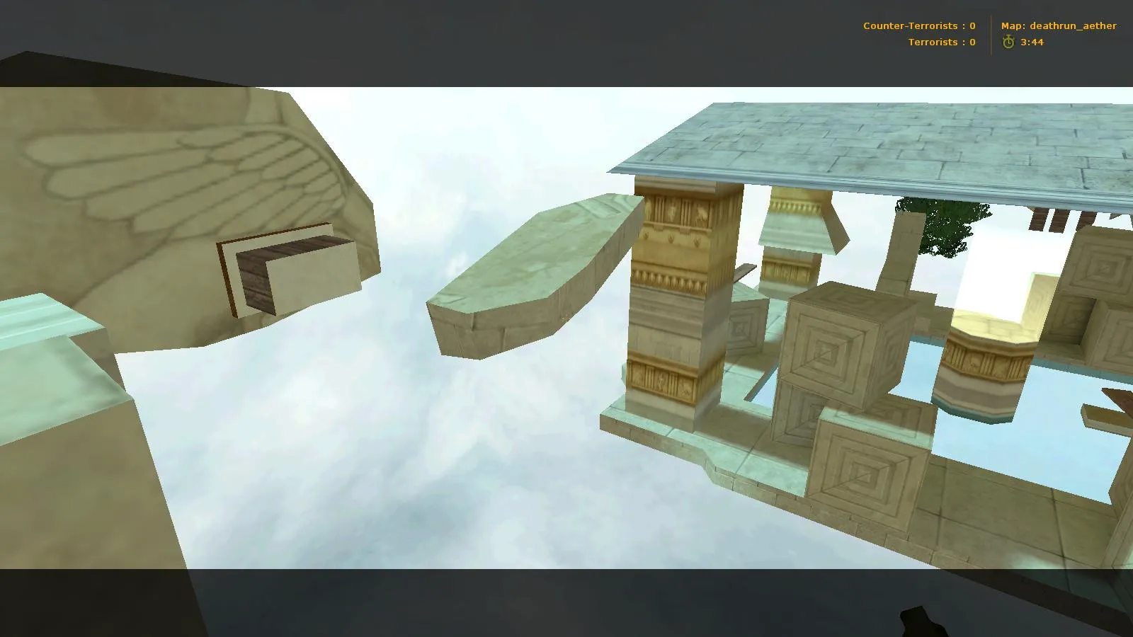 deathrun_aether_b1 для CS 1.6: карта deathrun, точки, раунды, .nav для ботов и оптимизация — скриншот 4