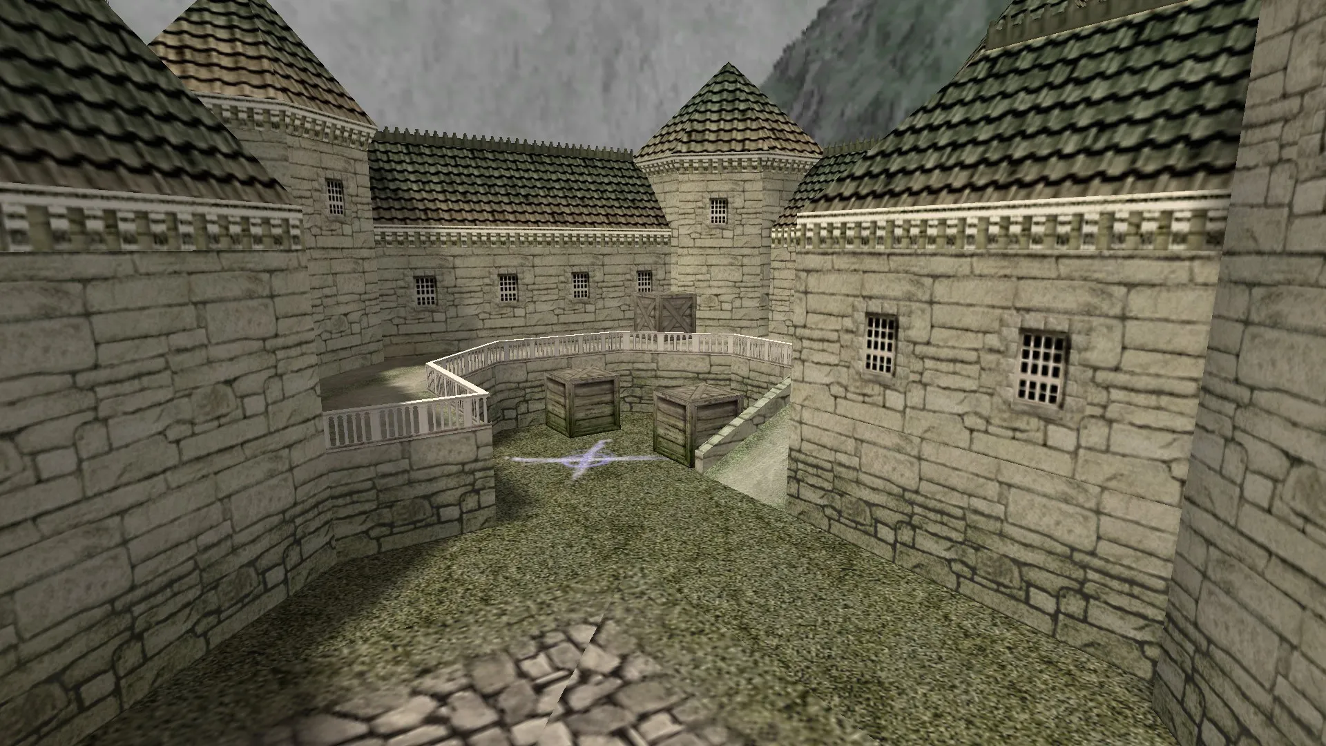Скачать de_deliverance для CS 1.6: тактика за CT/T, точки, .nav, оптимизация wpoly/epoly и баланс сторон - Скриншот