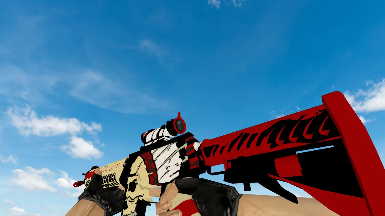 Скачать Модель «SG-553 Apache» для CS 1.6: качественные текстуры и уникальные звуки - Скриншот