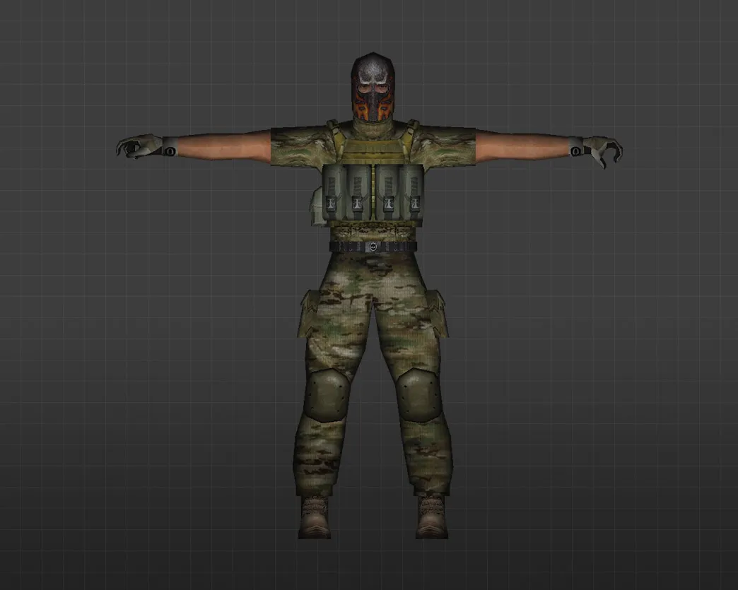 Скачать Модель «Элитные наемники» для CS 1.6 - Уникальные скины игроков - Скриншот