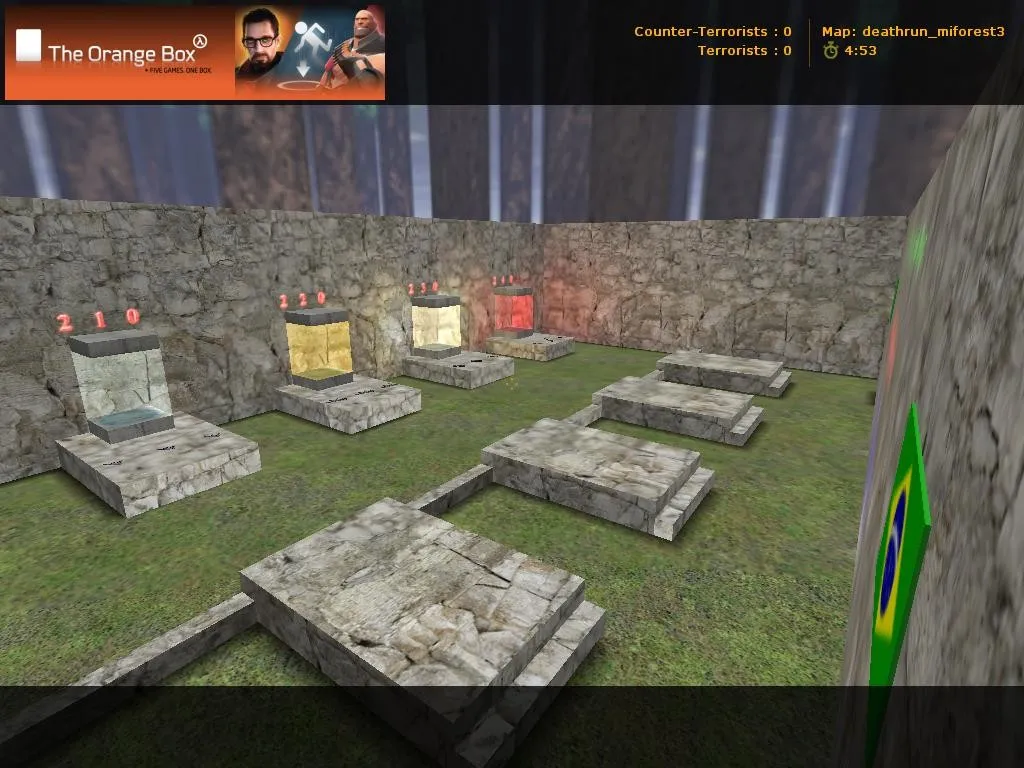 Скачать deathrun_miforest3 для CS 1.6: карта deathrun, точки, маршруты и настройка ботов - Скриншот