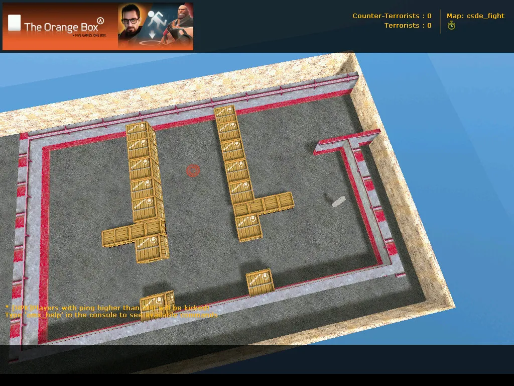 Скачать csde_fight карта для CS 1.6: тактика CT/T, точки, .nav и оптимизация wpoly/epoly - Скриншот
