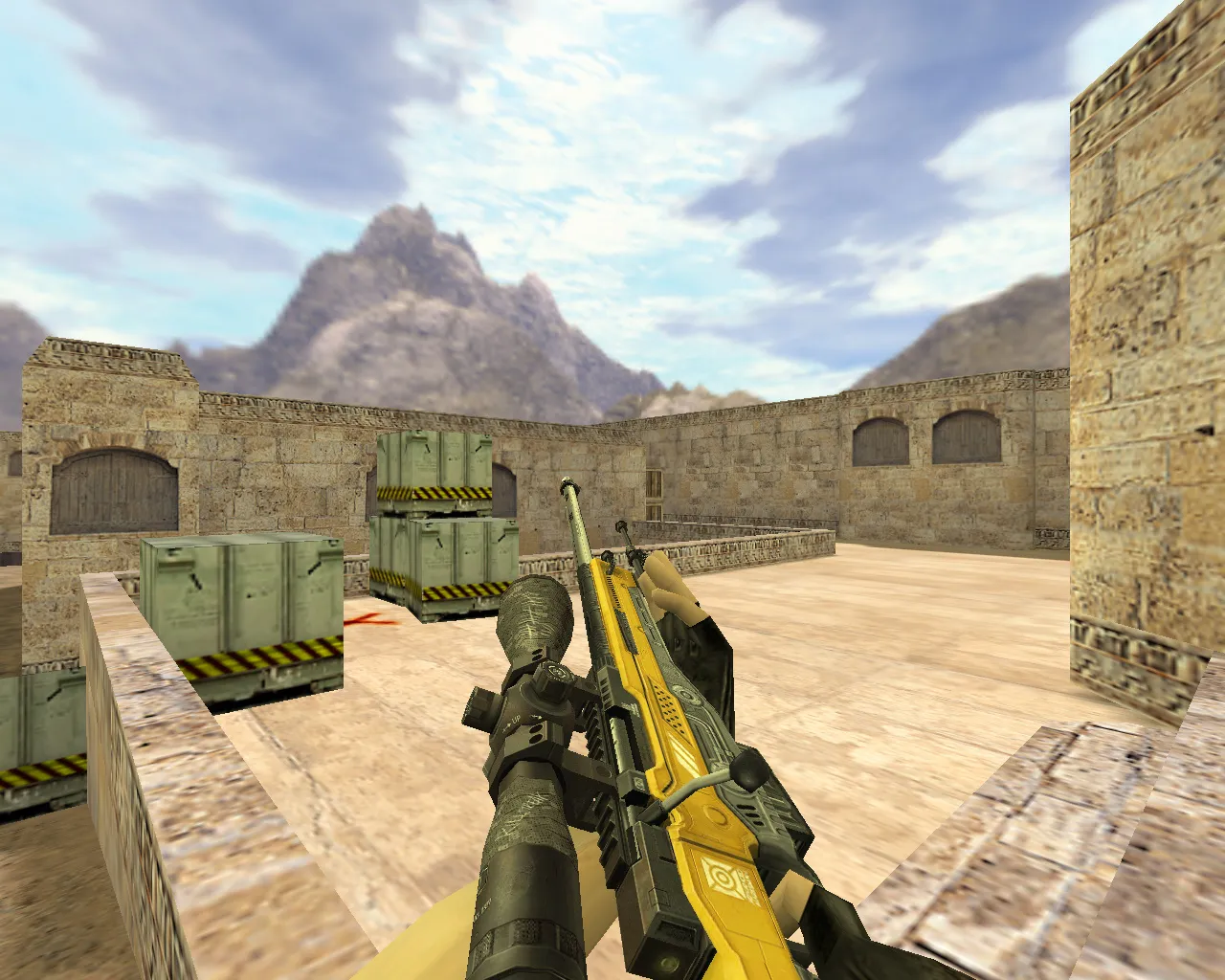 Скачать Модель AWP Уничтожитель Желтый для CS 1.6 - Скачать и Установить - Скриншот