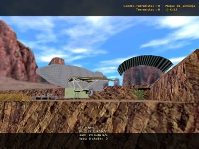 Скачать de_airninja карта для CS 1.6: баланс сторон, точки, .nav для ботов и оптимизация wpoly/epoly - Скриншот