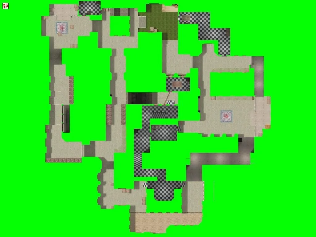 Скачать de_brick_zone_17b — DE карта для CS 1.6: точки, маршруты, .nav и оптимизация wpoly/epoly - Скриншот