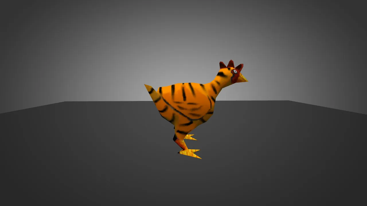 Скачать Модель «Tiger Chicken» для CS 1.6 - Уникальная Курица для Игроков - Скриншот