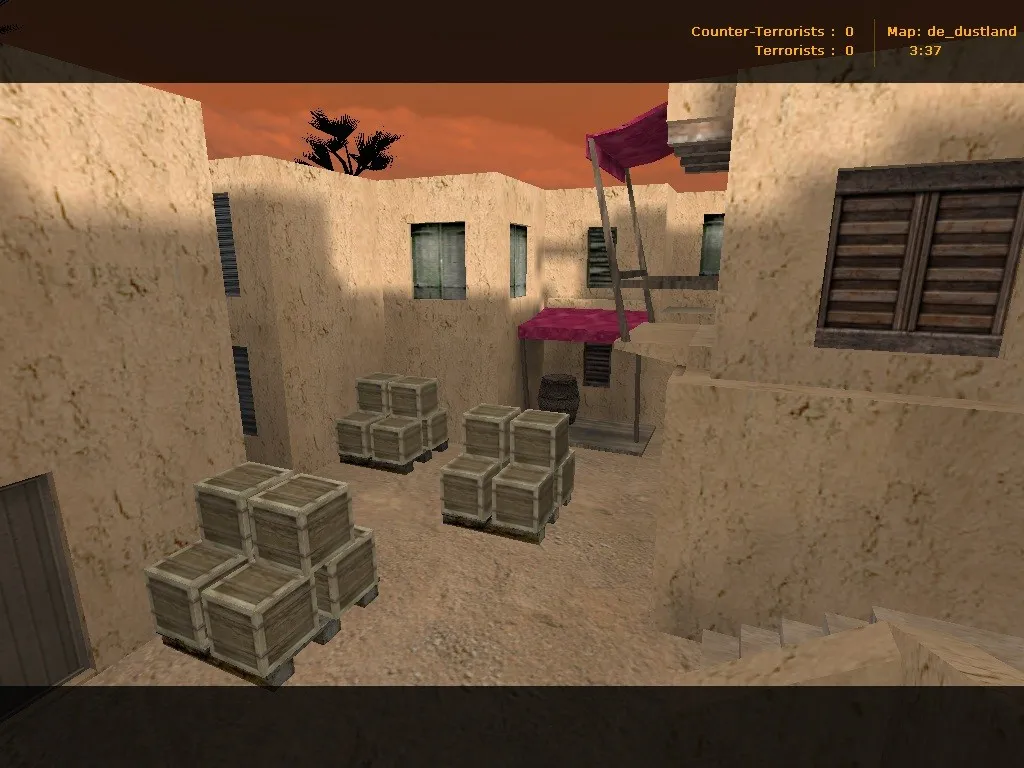 de_dustland — DE карта для CS 1.6: баланс сторон, точки под плент, .nav для ботов, оптимизация — скриншот 6