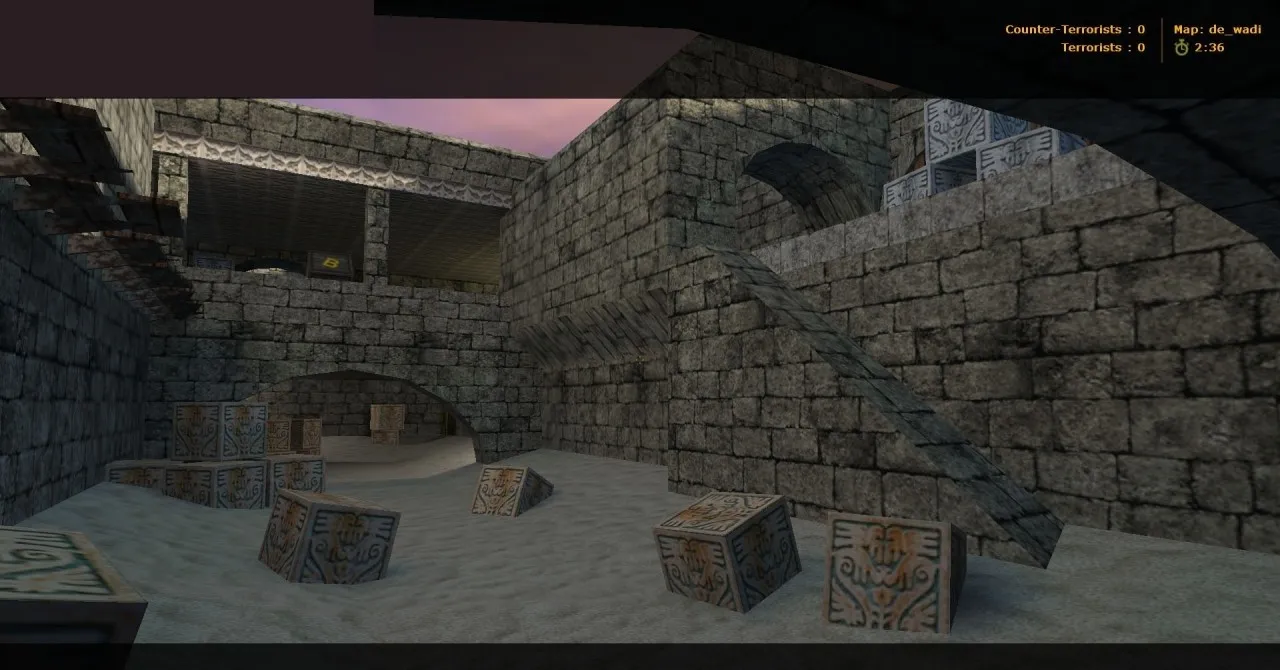 Карта de_wadi для CS 1.6 - Тактические возможности и особенности — скриншот 7