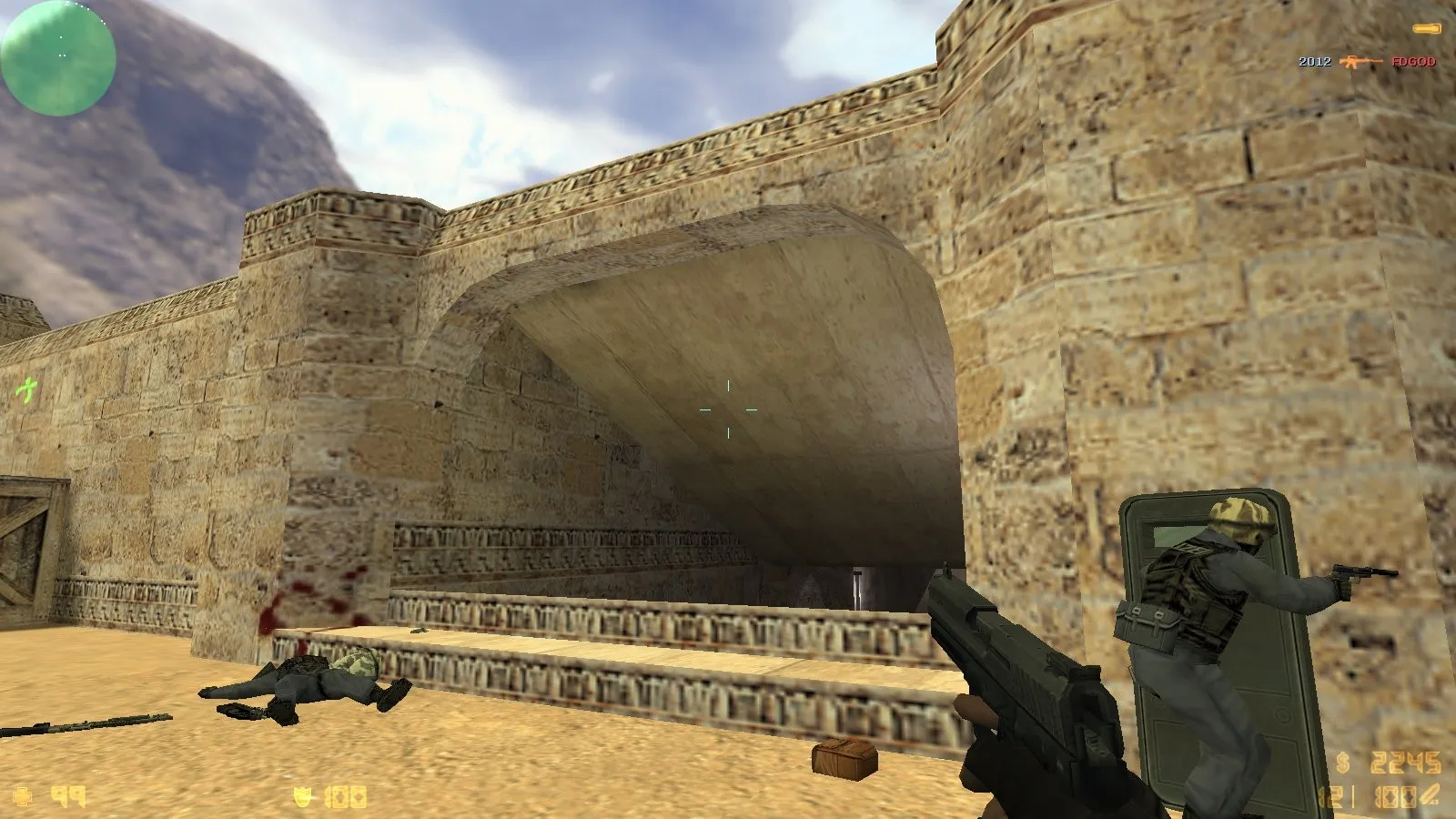 Скачать Карта de_dust_dust2 для CS 1.6: баланс сторон, точки, тактика, .nav и оптимизация wpoly/epoly - Скриншот