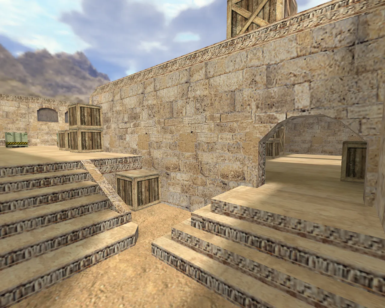 Скачать Карта fy_dust2 для CS 1.6: раунды 1v1/2v2, точки под дым/флэш, .nav для ботов и оптимизация - Скриншот