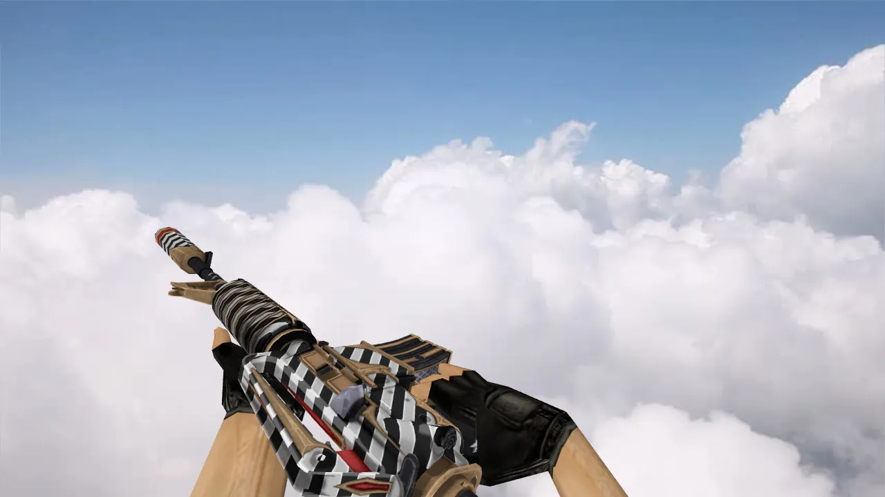 Скачать Модель M4A1 Faust для CS 1.6: v_, p_, w_ файлы, звуки, анимация осмотра, текстуры и качество - Скриншот