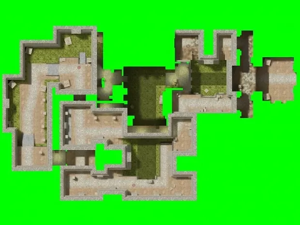 Скачать de_aztec_revision для CS 1.6: баланс сторон, точки, .nav для ботов и оптимизация карты - Скриншот