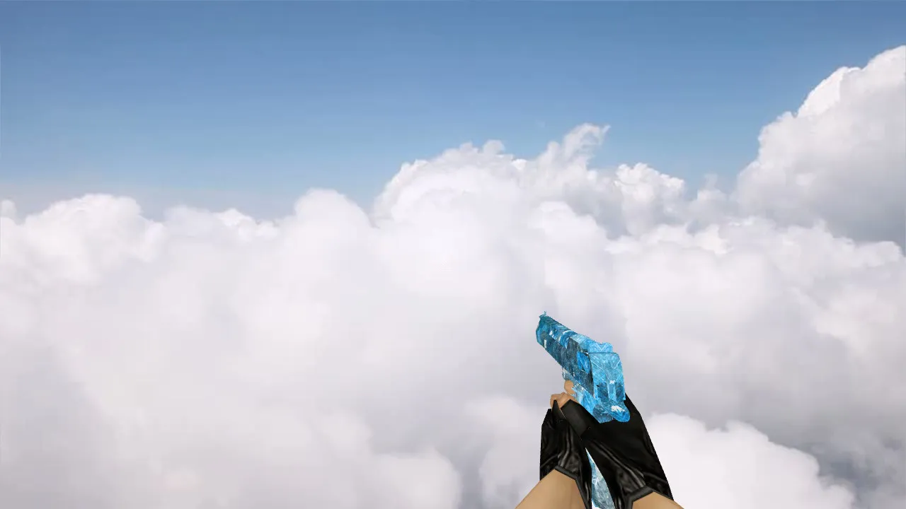Модель Deagle «Голубой кристалл» для CS 1.6 — скриншот 3