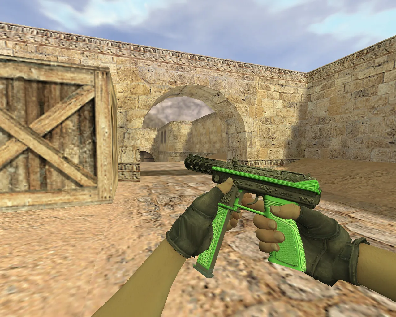 Скачать Модель «TEC-9 Мистер Грин» для CS 1.6 - Скачай и играй - Скриншот