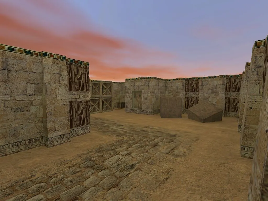 de_egypt для CS 1.6: тактика за CT и T, точки, .nav для ботов, оптимизация wpoly/epoly — скриншот 1