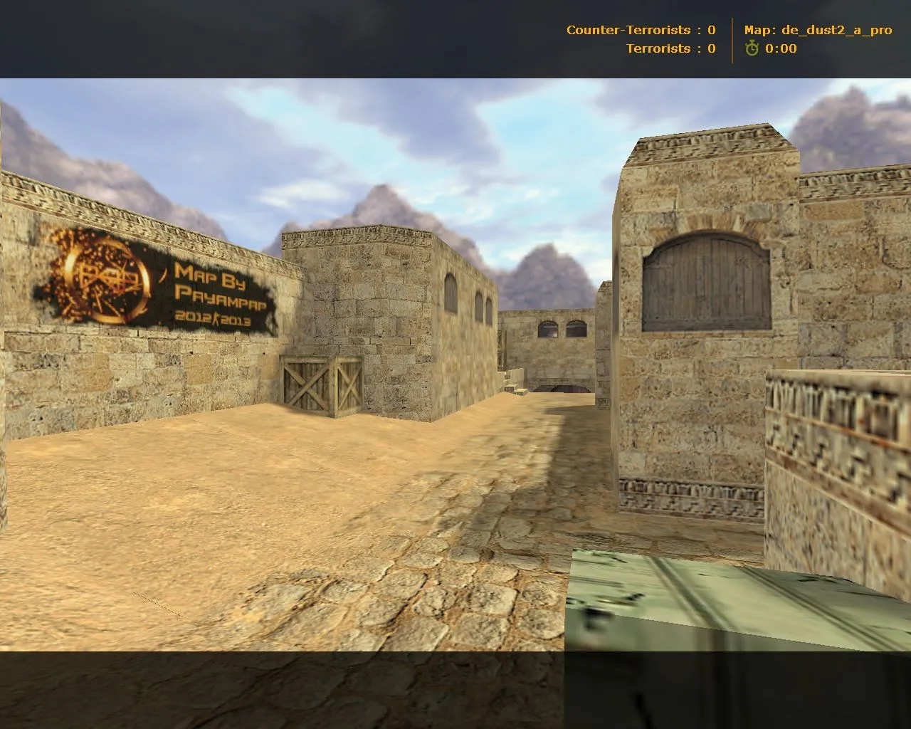 Скачать Карта de_dust2_a_pro для CS 1.6: тактики за T и CT, точки под контроль, .nav, оптимизация - Скриншот