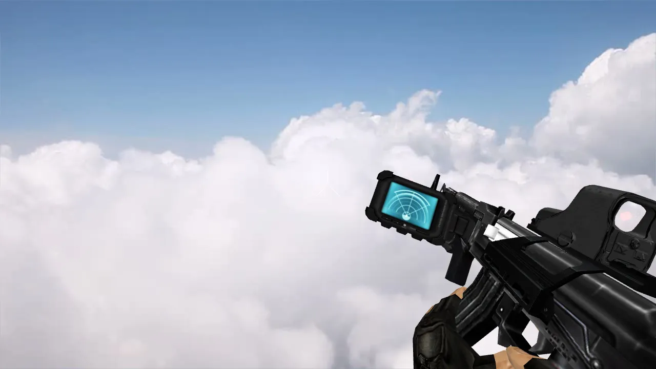 Скачать Модель AK-47 Modern Soldier для CS 1.6 - Оптимизированные детали - Скриншот