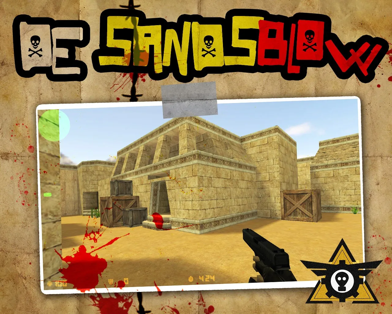 Скачать Карта de_sandsblow для CS 1.6 - тактика и секреты - Скриншот