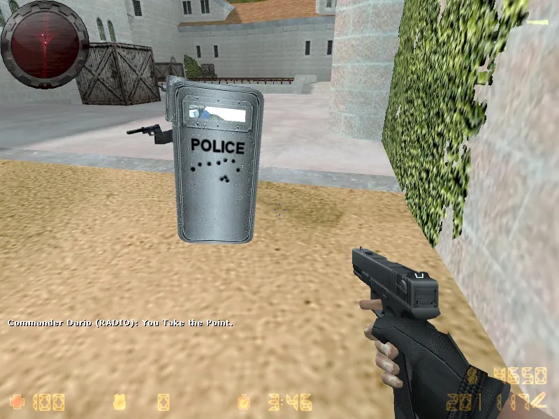 Модель «Black and Silver Riot Shields» (v_, p_, w_) для CS 1.6: текстуры 1024x1024, анимация осмотра и звуки — скриншот 9