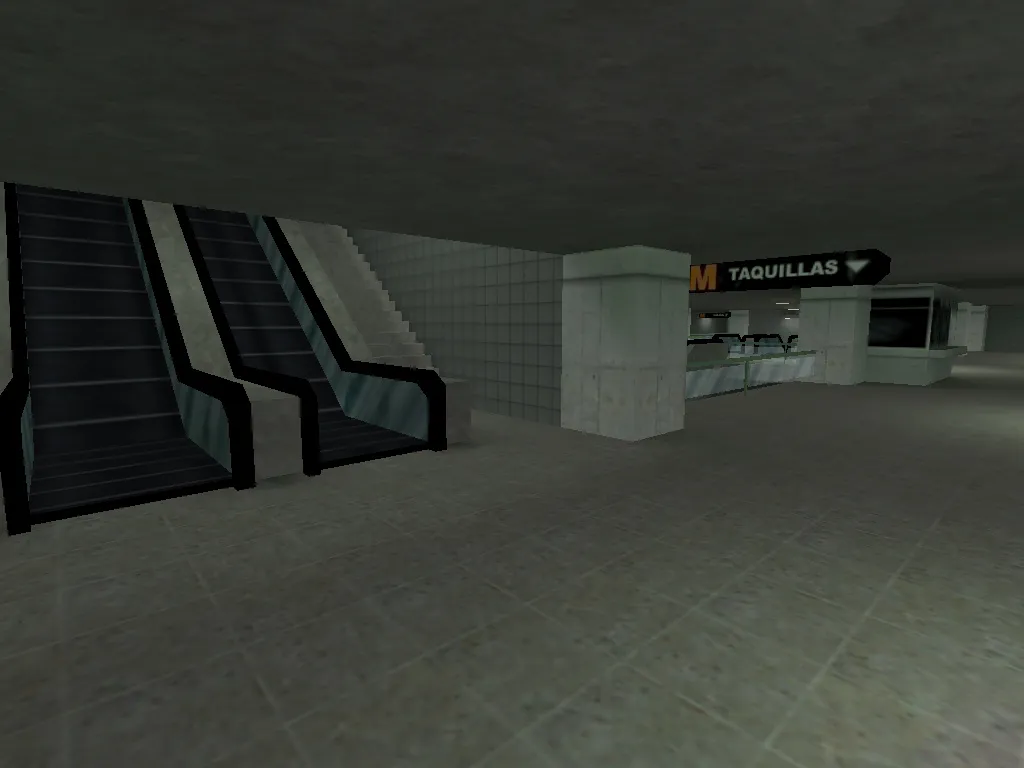 Скачать Карта de_metro для CS 1.6 - Тактические особенности и стратегии - Скриншот