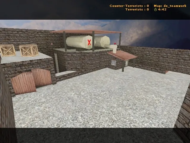 Скачать Карта de_teamwork для CS 1.6: Тактические возможности и оптимизация - Скриншот
