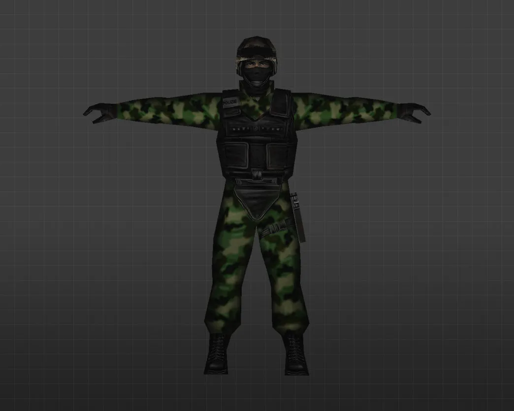 Скачать Модель 'Лесной спецназ' для CS 1.6 - Уникальный скин для вашего игрока - Скриншот
