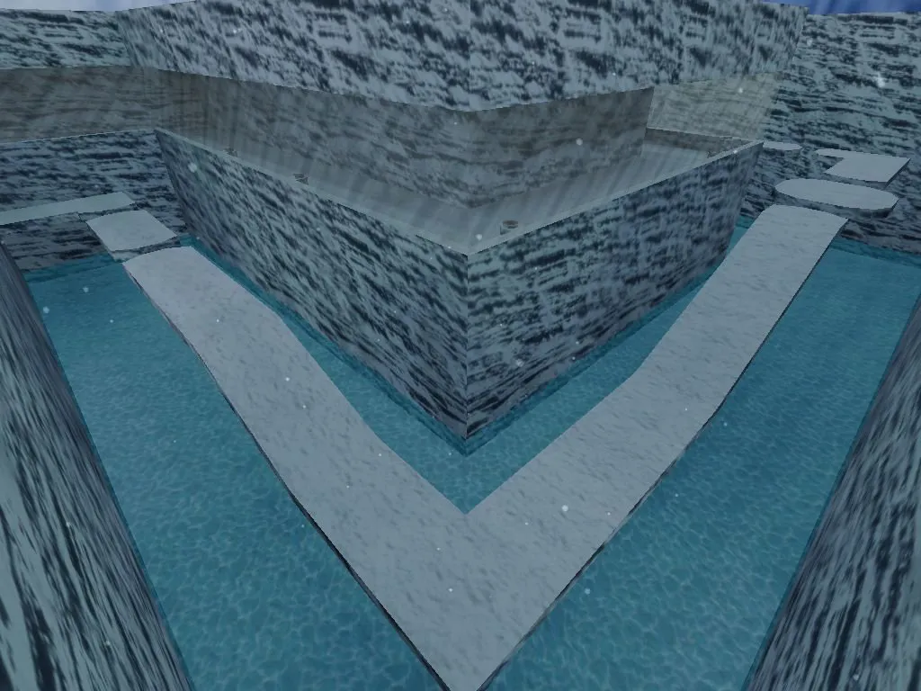 Скачать deathrun_snow_run для CS 1.6: карты deathrun, снег, ловушки, .nav и оптимизация wpoly/epoly - Скриншот