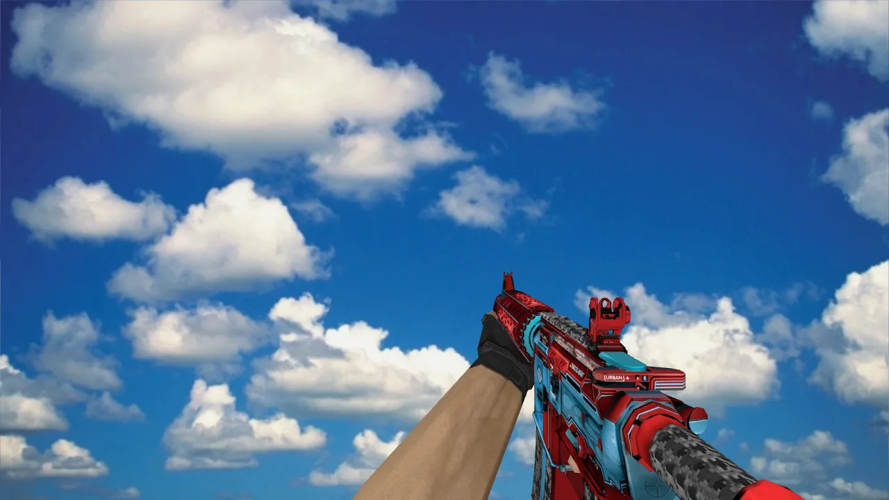 Скачать Модель M4A1 «M4A4 Mechanical Trick» v_ p_ w_ для CS 1.6: звуки, анимация осмотра, текстуры - Скриншот