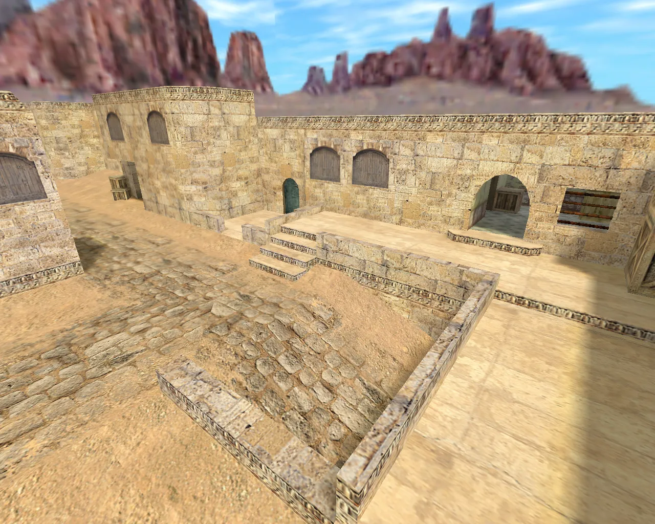 Скачать Карта de_dusferno2 для CS 1.6: точки, маршруты, .nav для ботов и оптимизация wpoly/epoly - Скриншот