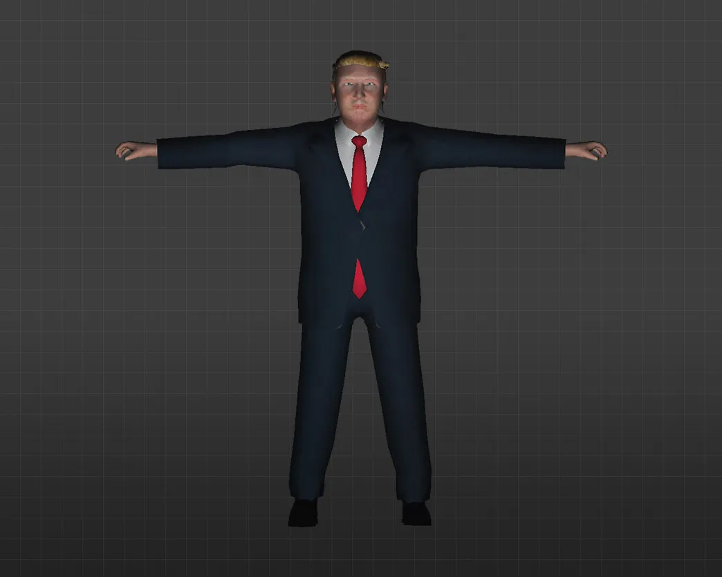 Скачать Модель «Дональд Трамп» для CS 1.6 - Уникальный скин в штатском - Скриншот