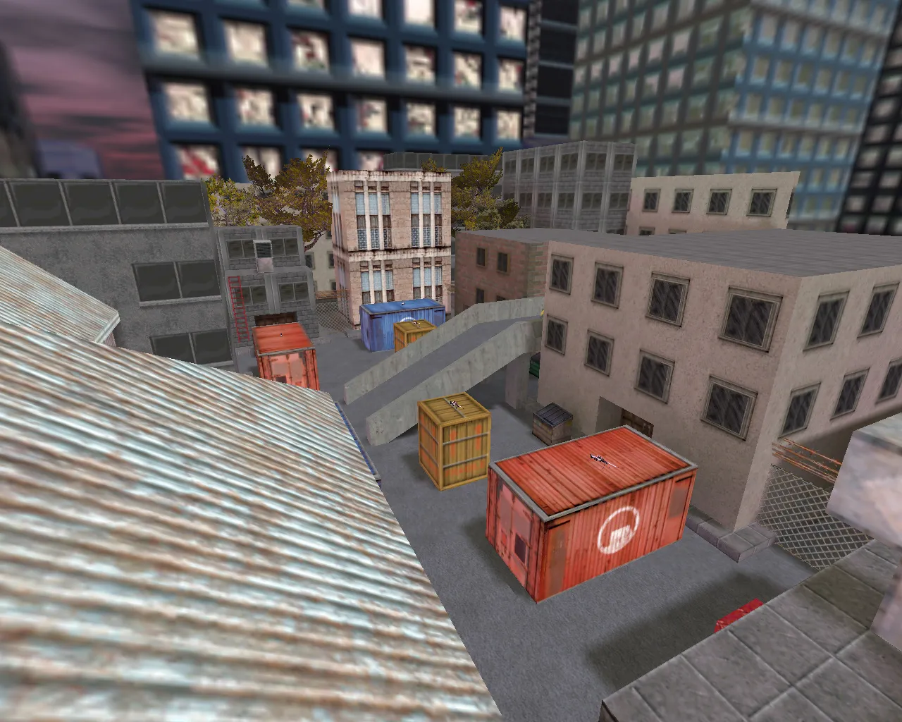 Скачать aim_assault_puff для CS 1.6: тренировка прицела, точки для фаст-рефлексов и стабильный бот-рейл - Скриншот