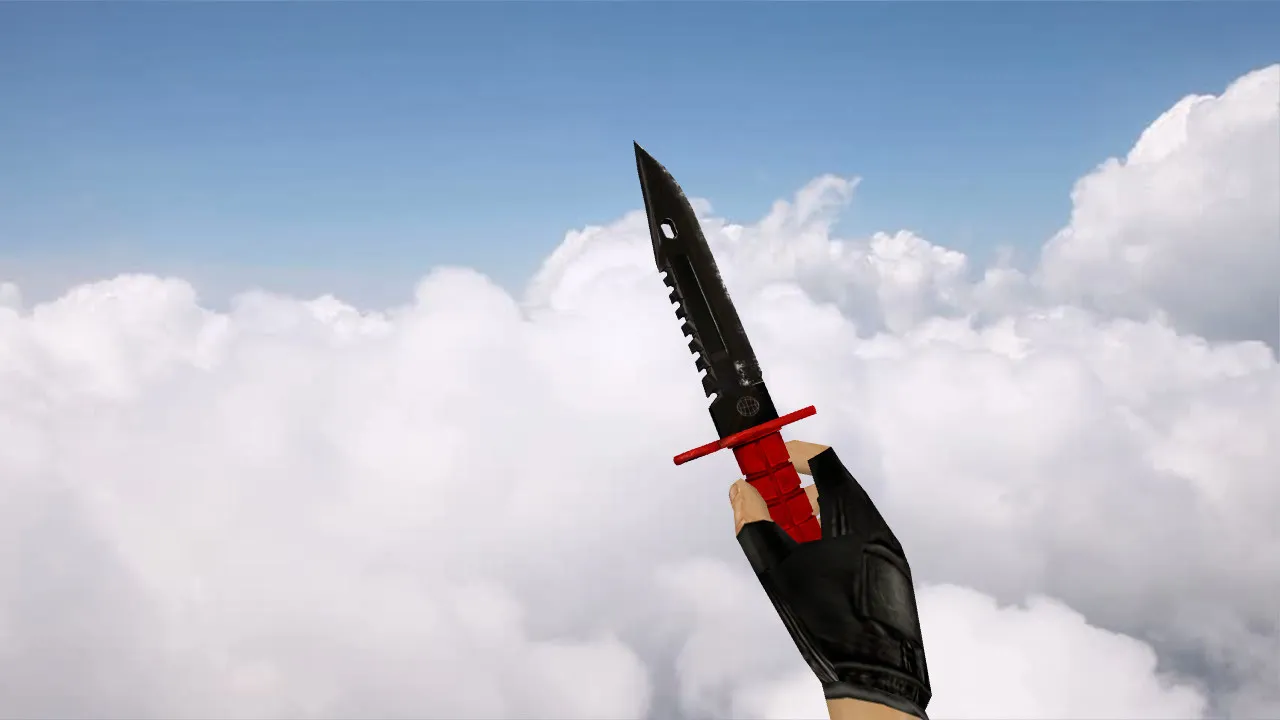 Скачать Модель ножа «Штык-нож M9 «Нитро»» v_ для CS 1.6: точная модель, звуки, анимация осмотра и текстуры - Скриншот