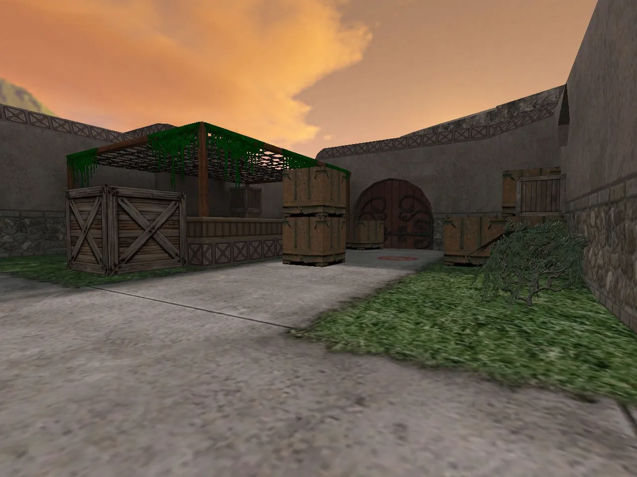 de_dust2_medieval для CS 1.6: карта DE, точки, маршруты, .nav и оптимизация — скриншот 10