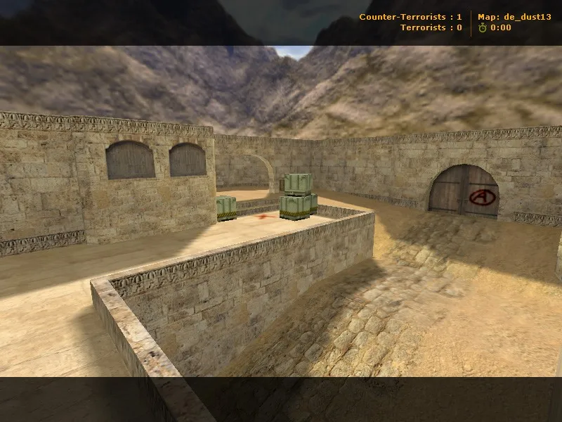 de_dust13 для CS 1.6: обзор карты, точки, маршруты и настройка под 4554/8610 — скриншот 4