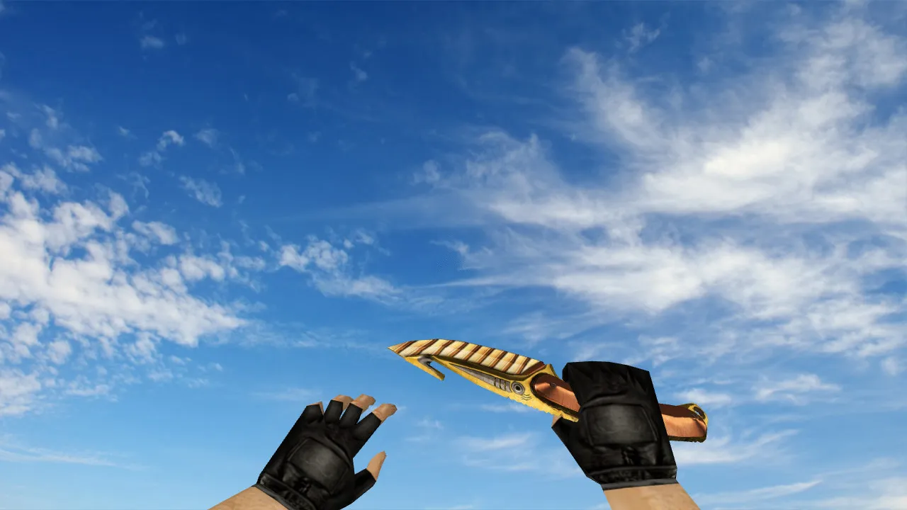 Скачать Модель «Gut Knife Warmech» v_ модели и анимация осмотра для CS 1.6: звуки, текстуры, качество и настройка - Скриншот
