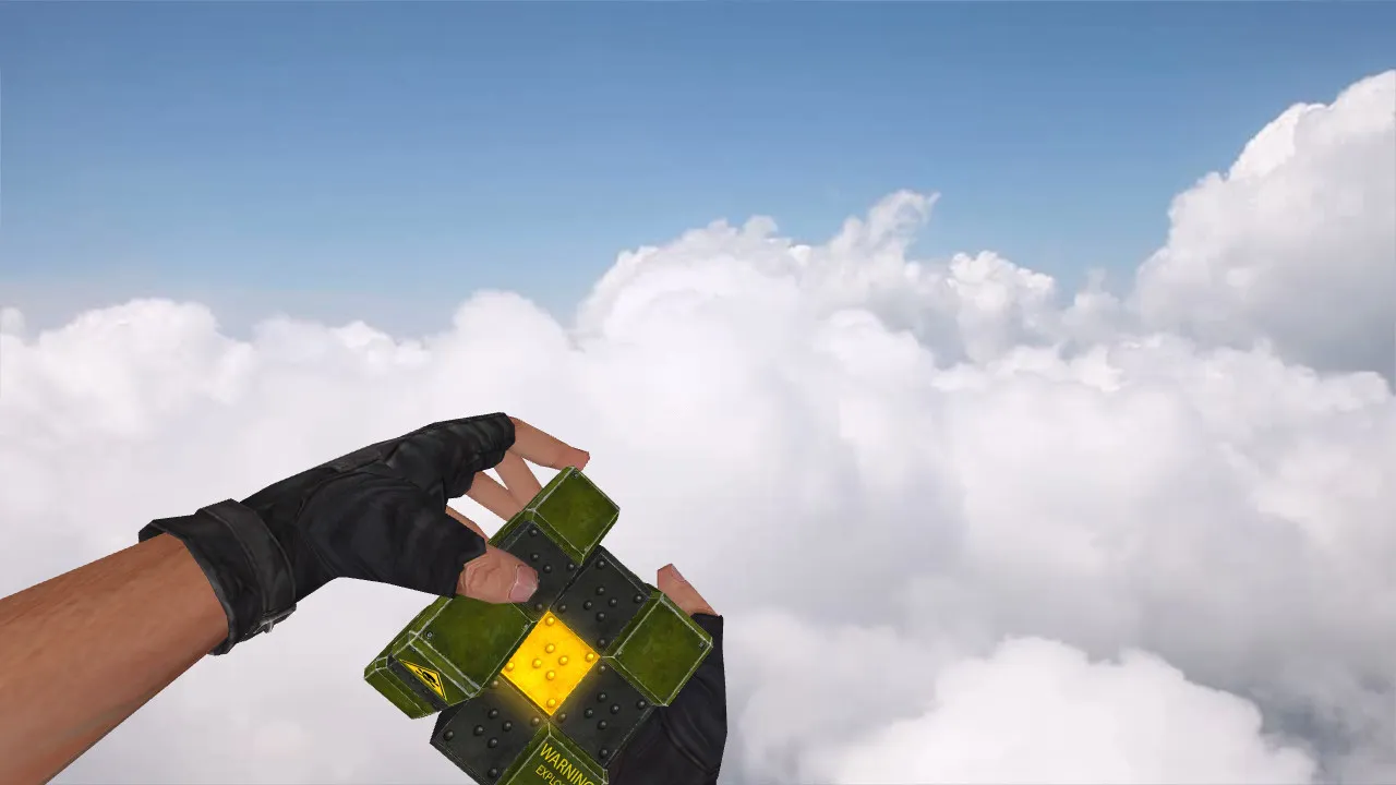Скачать CS 1.6 модель гранаты CSO Voxel Grenade: v_, p_, w_ модели, звуки, анимация осмотра, текстуры - Скриншот