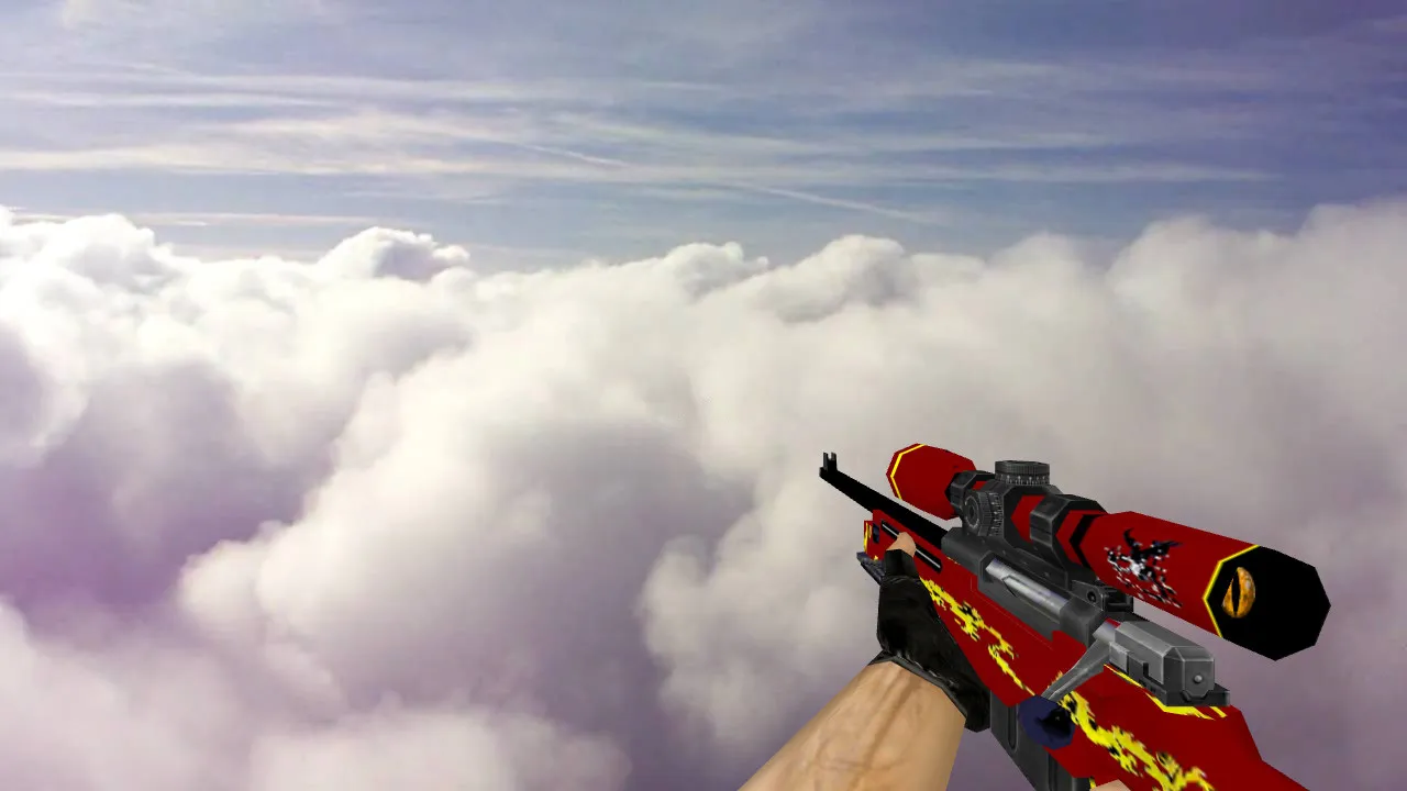 Скачать Модель «Default AWP Red Dragon» для CS 1.6: Скачай уникальную модель - Скриншот