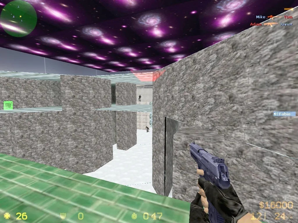 Скачать de_frozen_wars для CS 1.6: тактика за Т и КТ, точки, .nav, оптимизация wpoly/epoly - Скриншот
