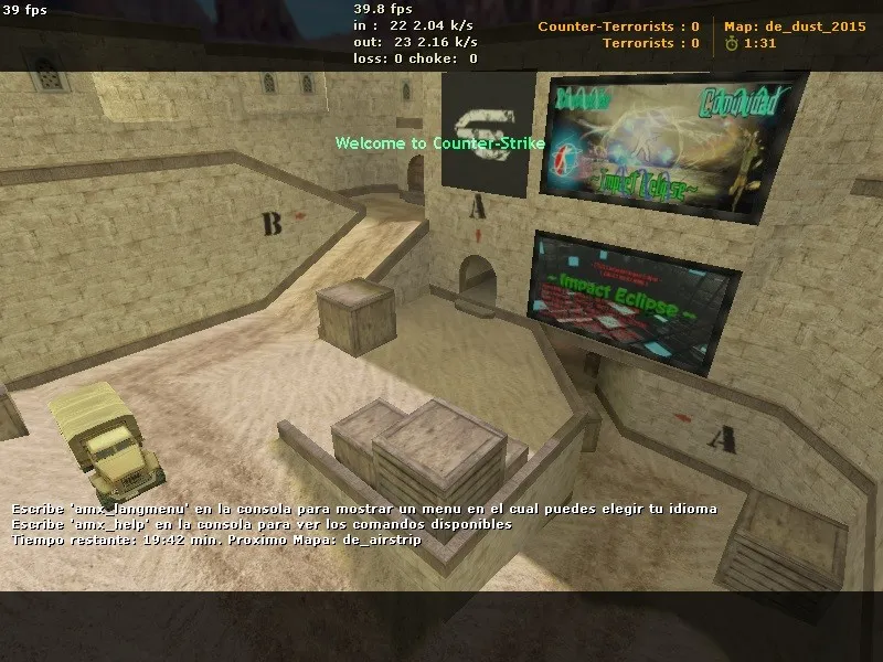 Скачать Карта de_dust_2015 для CS 1.6: точки, маршруты за Т и КТ, .nav для ботов, оптимизация wpoly/epoly - Скриншот