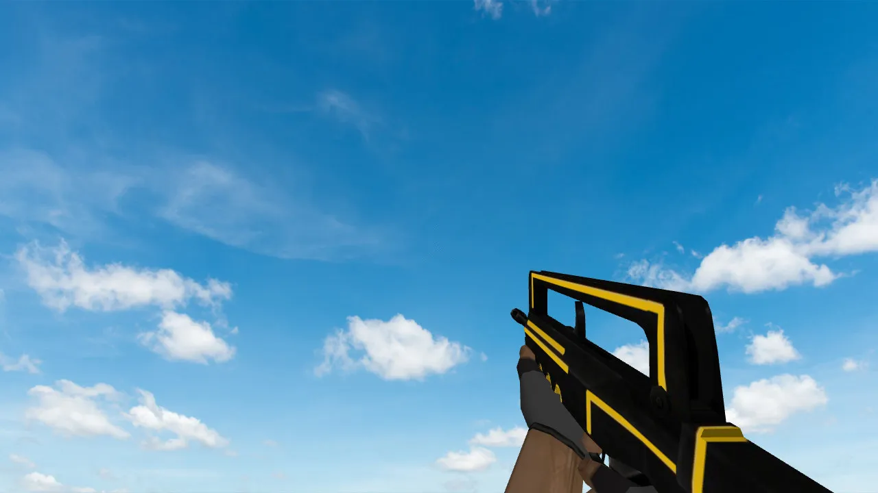 Скачать Модель «Famas Gold Neon» для CS 1.6 - Уникальный стиль игры - Скриншот