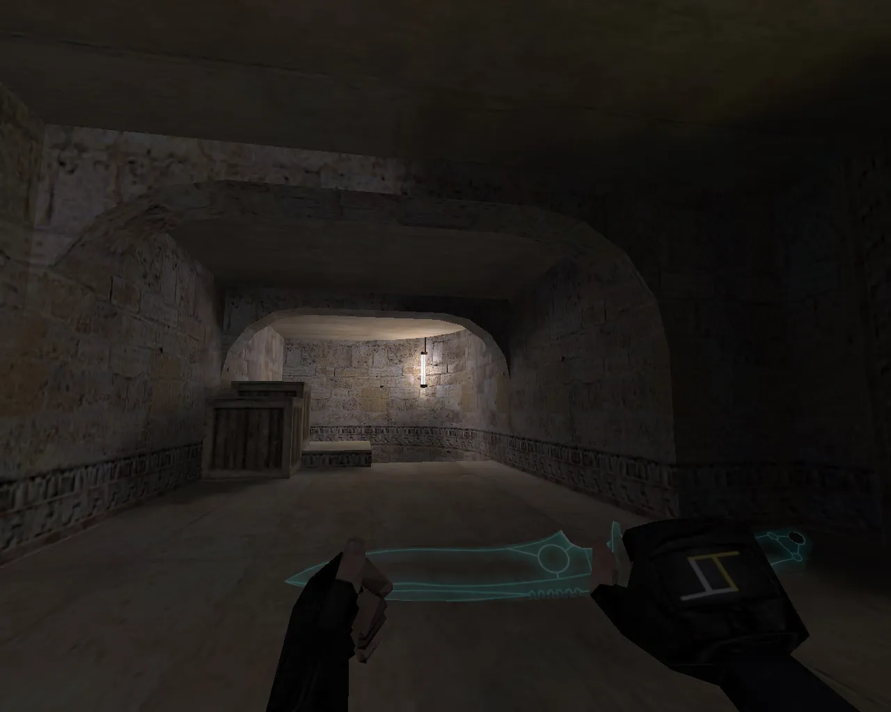 Модель «Прозрачный нож ТРОН» v_knife p_knife w_knife для CS 1.6: звуки, анимация осмотра и текстуры — скриншот 2