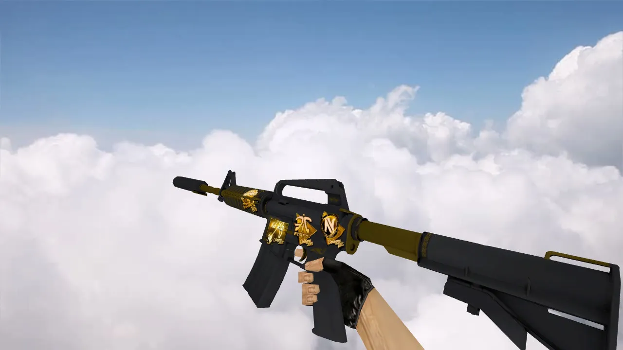 Скачать Модель M4A1 «Рыцарь» v_ p_ w_ для CS 1.6: звуки, анимация осмотра, текстуры и настройка оружия - Скриншот