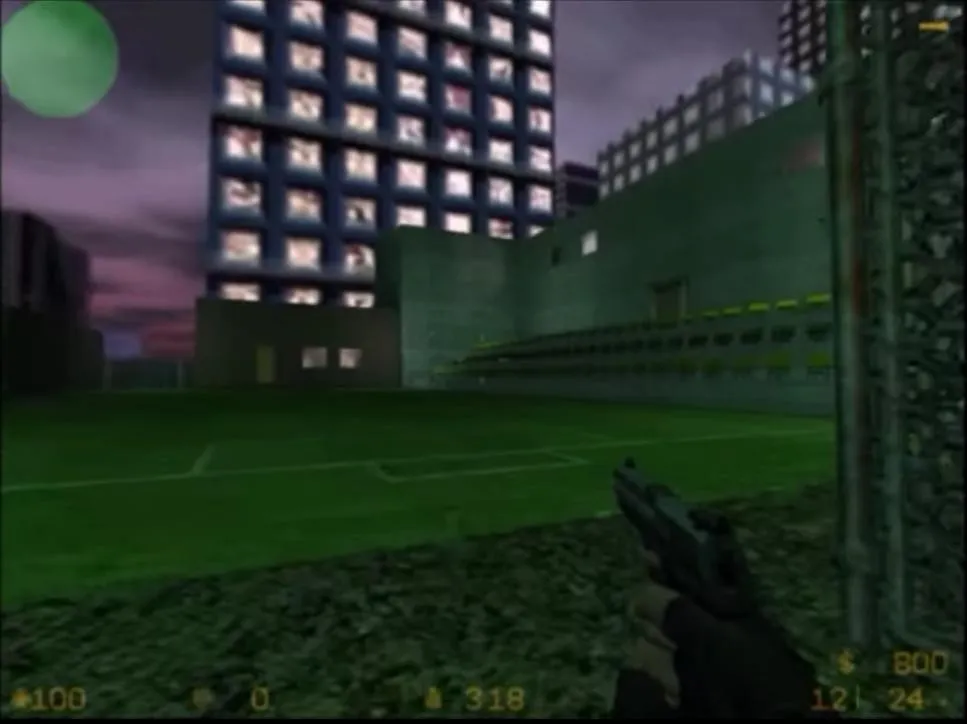 Скачать Карта de_nightcitypark для CS 1.6 - Тактическая битва в ночном городе - Скриншот